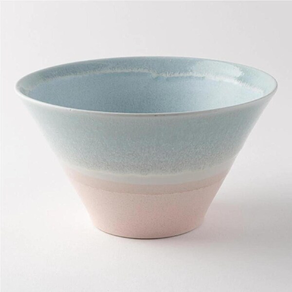 Sinkougama Pastel Donburi Bowl Blue x Pink