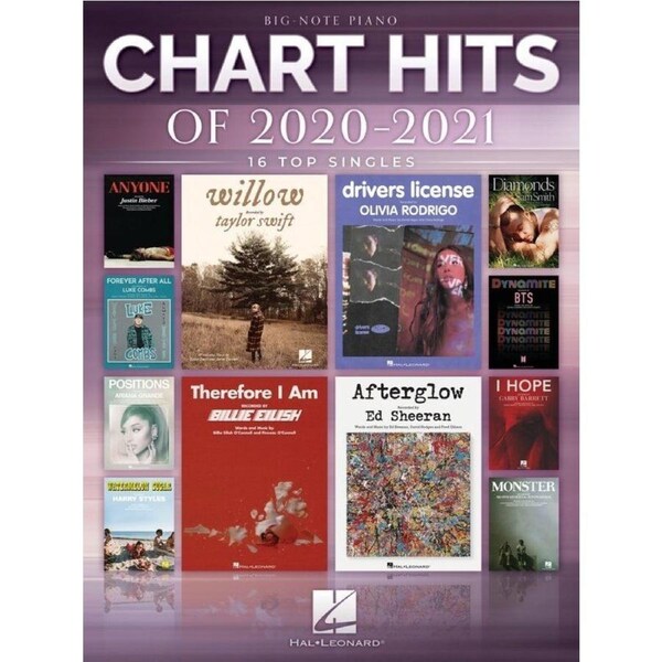 Chart Hits of 2020-2021 Big Note Piano by Hal Leonard