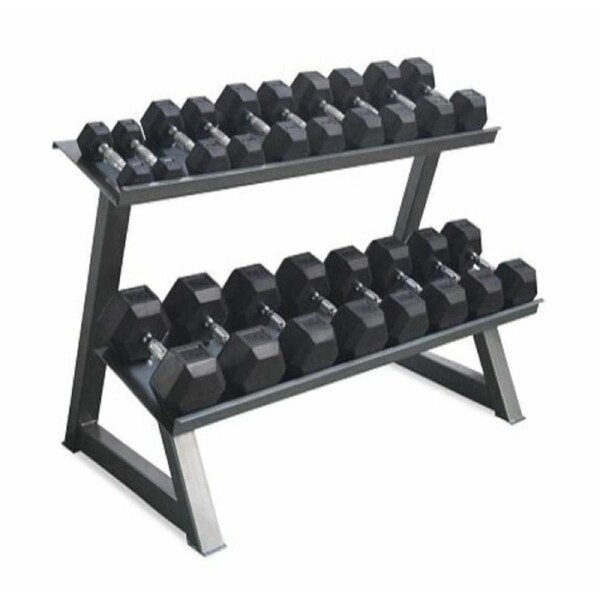 Hex Dumbbell Rack DLX 2 Tier - 800kg Capacity