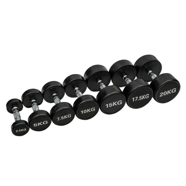 Round Dumbbell Set 10kg - 20kg - 5 Pairs
