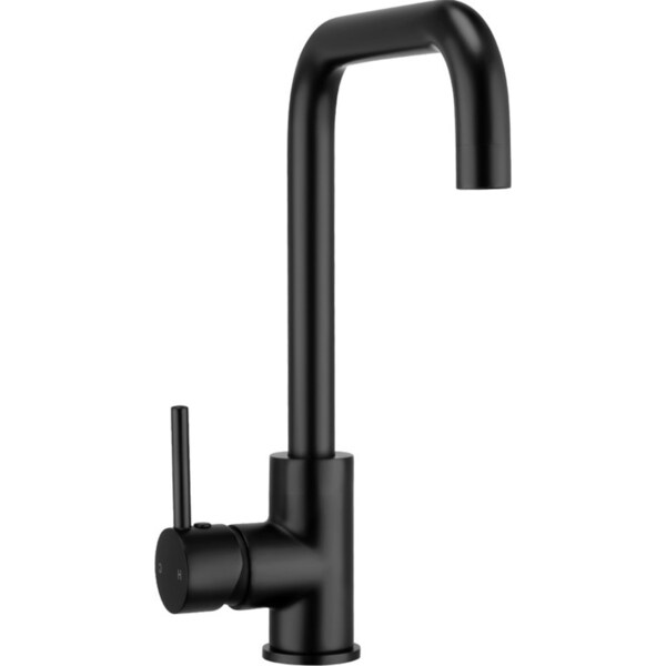 Watermark Black Plated Kitchen Mixer Laundry Sink Faucet Brass Swivel Spout WELS