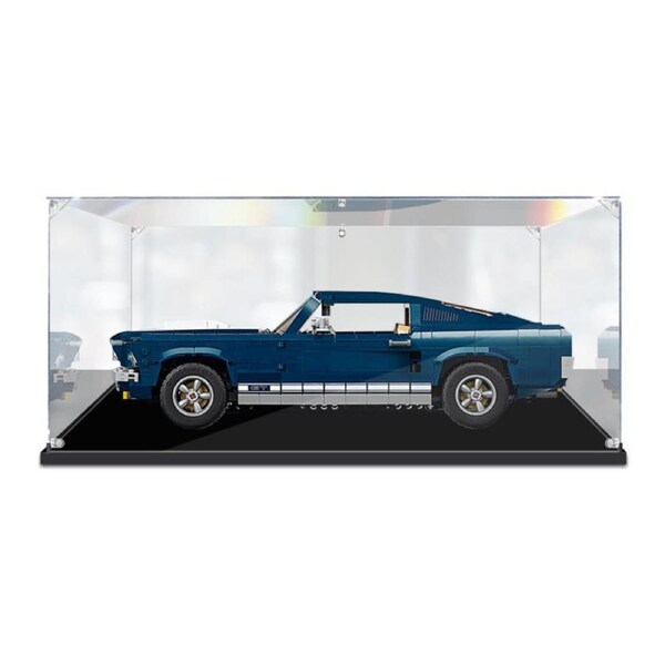 Acrylic Display Case for LEGO 10265 Creator Expert Ford Mustang Figure Storage Box Dust Proof Glue Free