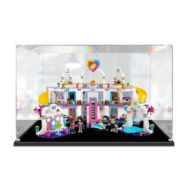 Acrylic Display Case for LEGO 41450 Friends Heartlake City Shopping Mall Figure Storage Box Dust Proof Glue Free