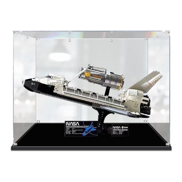 Acrylic Display Case for LEGO 10283 Creator Expert NASA Space Shuttle Discovery Figure Storage Box Dust Proof Glue Free