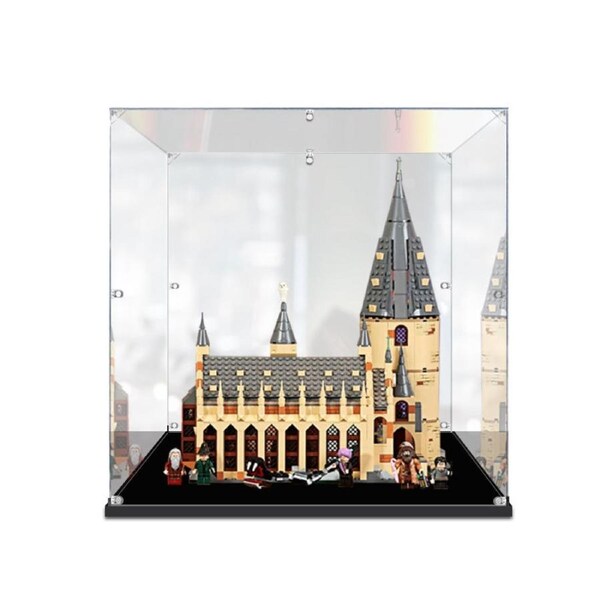 Acrylic Display Case for LEGO 75954 Harry Potter Hogwarts Great Hall Figure Storage Box Dust Proof Glue Free