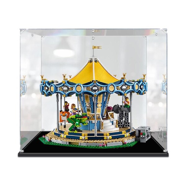 Acrylic Display Case for LEGO 10257 CREATOR Carousel Figure Storage Box Dust Proof Glue Free