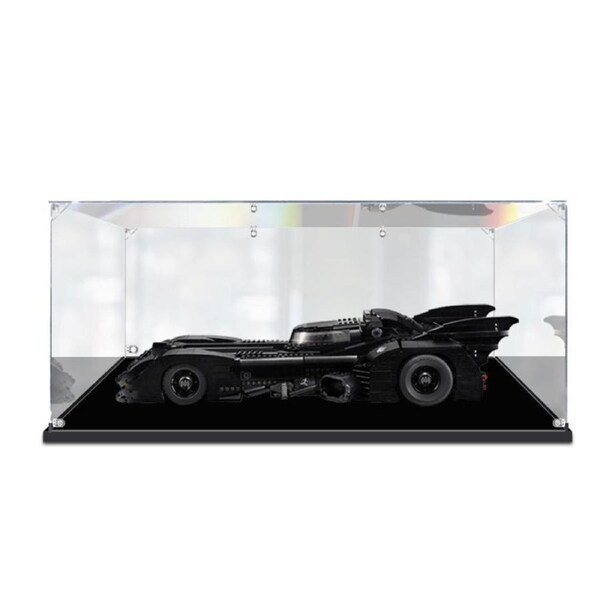 Acrylic Display Case for LEGO 76139 (40433) 1989 Batmobile Limited Edition Batman Joker Figure Storage Box Dust Proof Glue Free