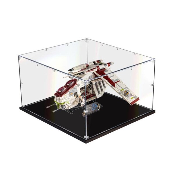 Acrylic Display Case for LEGO 75309 Star Wars UCS Republic Gunship Figure Storage Box Dust Proof Glue Free