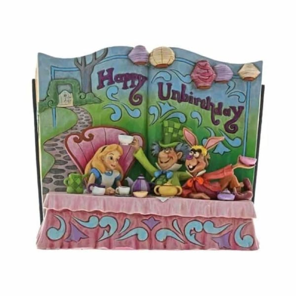 Jim Shore Disney Traditions - Alice In Wonderland - Happy Unbirthday Storybook