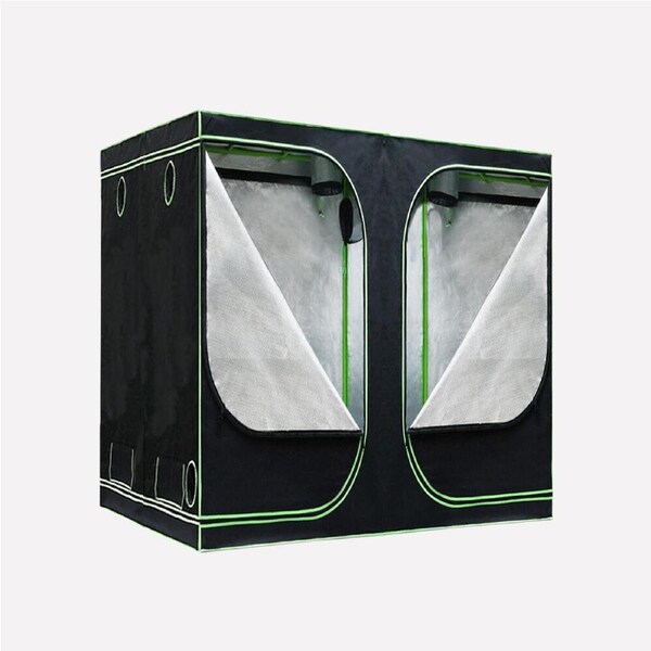 Glasshaus Grow Tent Kits Size I: 200x200x200cm Real 1680D Oxford Hydroponic Indoor System