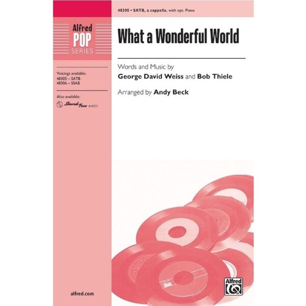 What A Wonderful World SATB A Cappella Opt Piano