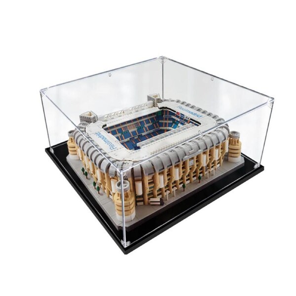 Acrylic Display Case for LEGO 10299 Creator Expert Real Madrid Bernabéu Stadium Figure Storage Box Dust Proof Glue Free