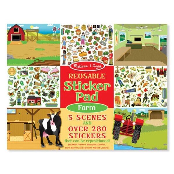 Melissa & Doug - Reusable Sticker Pad – Farm