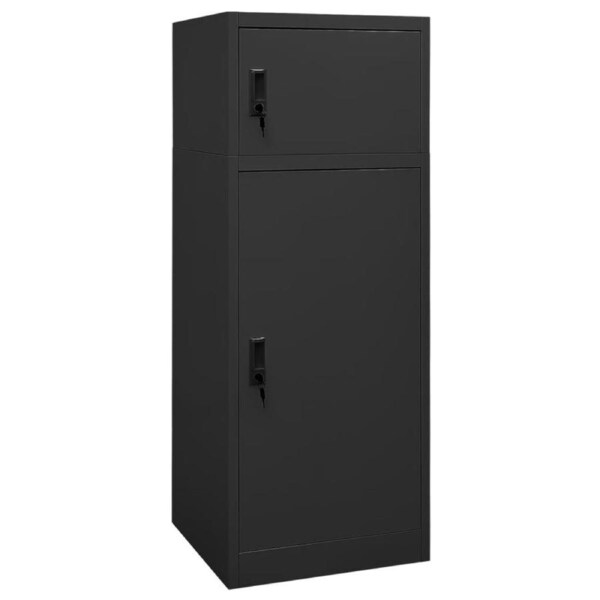 Saddle Cabinet Anthracite 53x53x140 cm Steel vidaXL