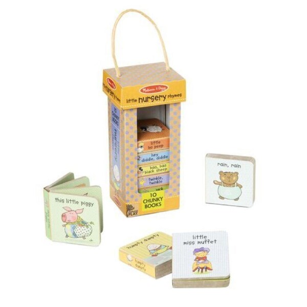 Melissa & Doug - Natural Play Book Tower: Little Nursery Books