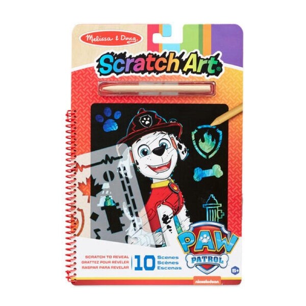 Melissa & Doug - PAW Patrol Scratch Art Pad - Marshall