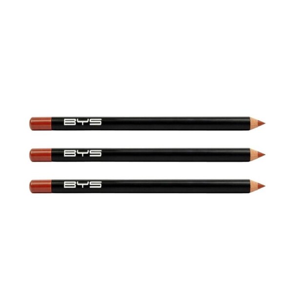3PK BYS Matte Lip Liner Lipstick Pencil Precise Cosmetics Makeup Lasting Natural