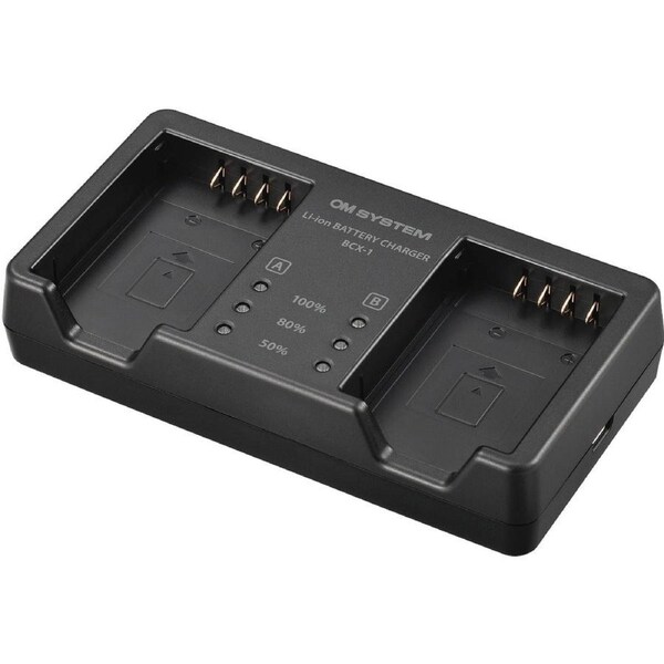 OM SYSTEM BCX-1 Dual Battery Charger