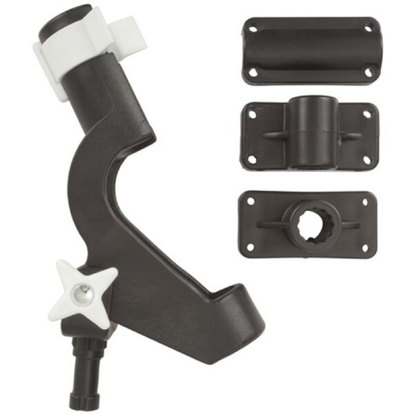 Ozoffer 2 Sets Fishing Rod Holder Boat Mount Rack Kayak Adjustable Side Tackle Marine