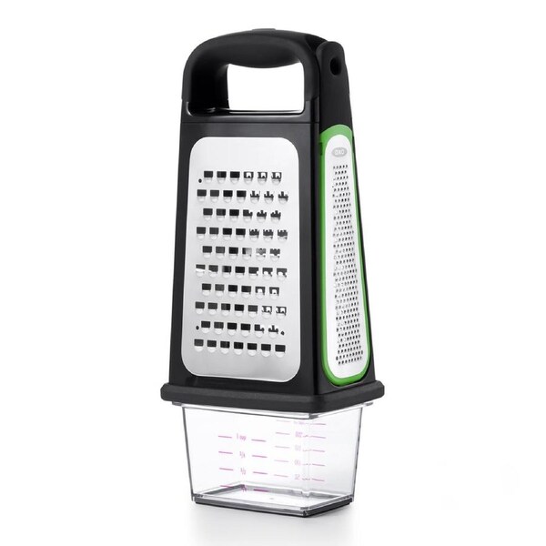 OXO Good Grips Etched Box Grater with Removable Zester