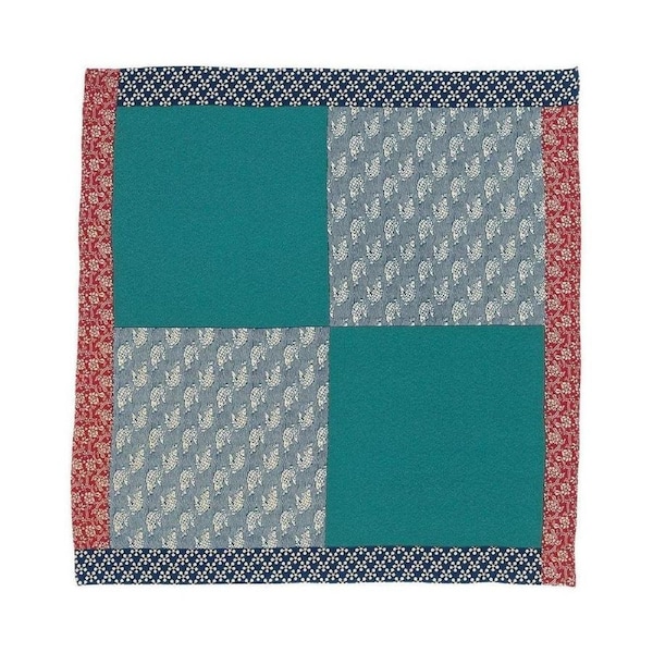 Musubi 70 Chirimen Square Composition Furoshiki Wrapping Cloth