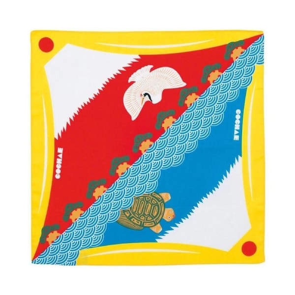 Musubi 48 Cochae Mt. Fuji Yellow Furoshiki Wrapping Cloth