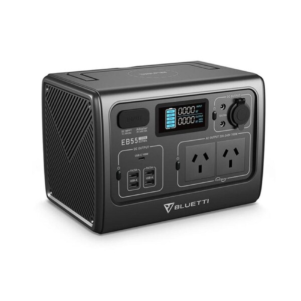 Bluetti EB55 700W 537Wh Portable Power Station Black