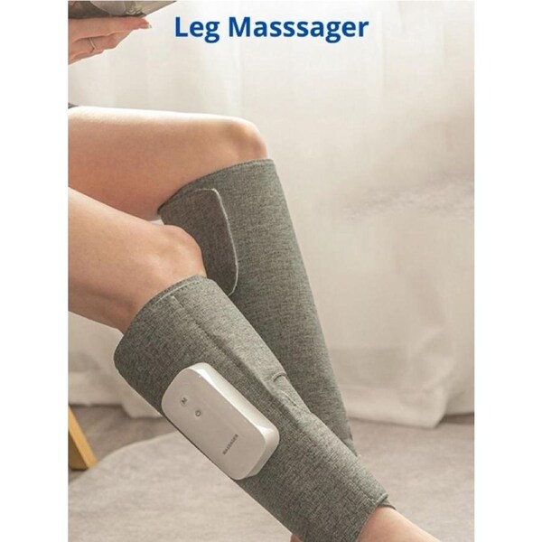 Heated Wrap Around Air Compression Leg Massager One Piece
