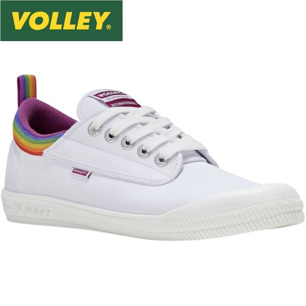 Dunlop Volley Unisex Casual LGBT Pride Shoes Sneakers International Rainbow US 4