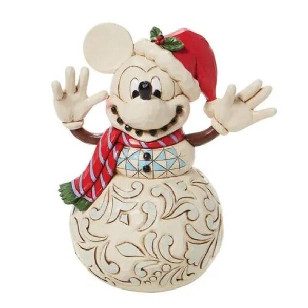 Jim Shore Disney Traditions - Mickey Mouse Snowman - Snowy Smiles