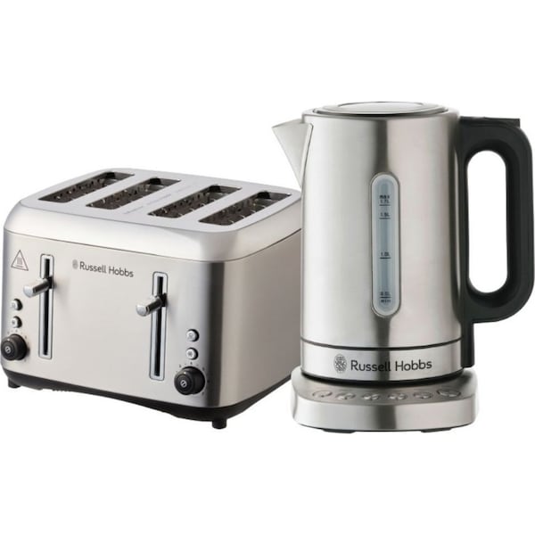 Russell Hobbs Addison Toaster & Kettle Set - Brushed Stainless Steel