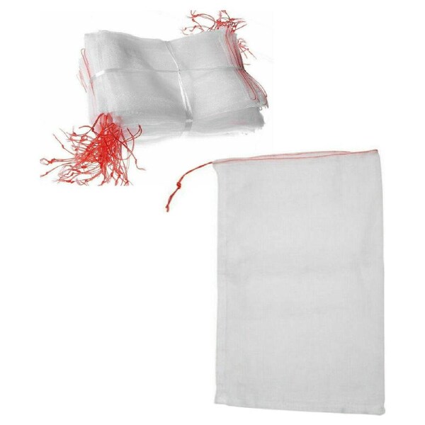 50pcs Mesh Net Bags Agriculture Garden Fruit Vegetable Protection Exclusion