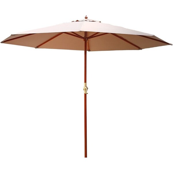 Cantilevered 3M Outdoor Garden Umbrella - Beige