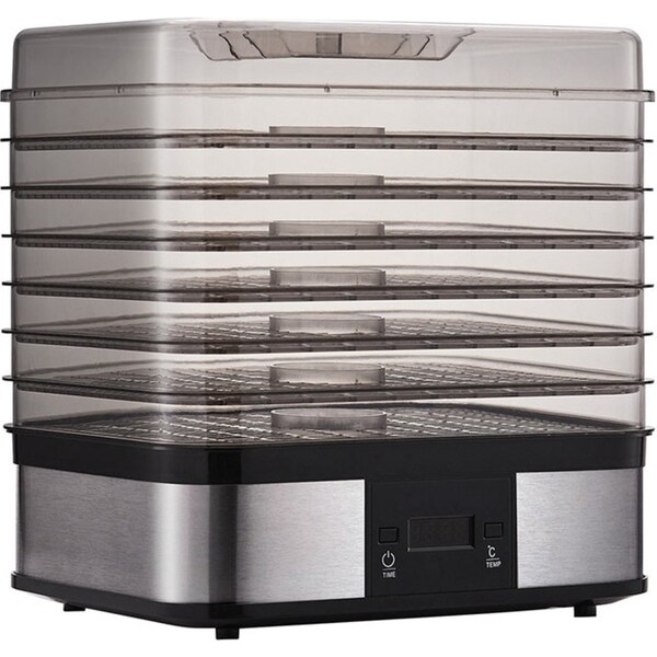 7 Tray Stainless Steel Food Dehydrator - Silver