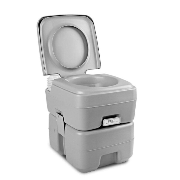 Portable Outdoor Camping 20L Toilet - Grey