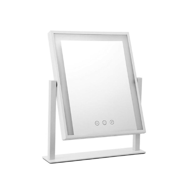 Hollywood Makeup Vanity Standing Mirror - White