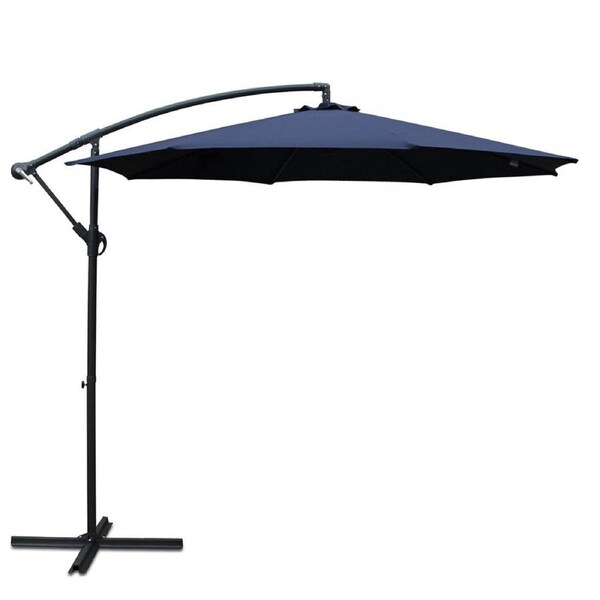 Cantilevered 3M Outdoor Garden Umbrella - Navy