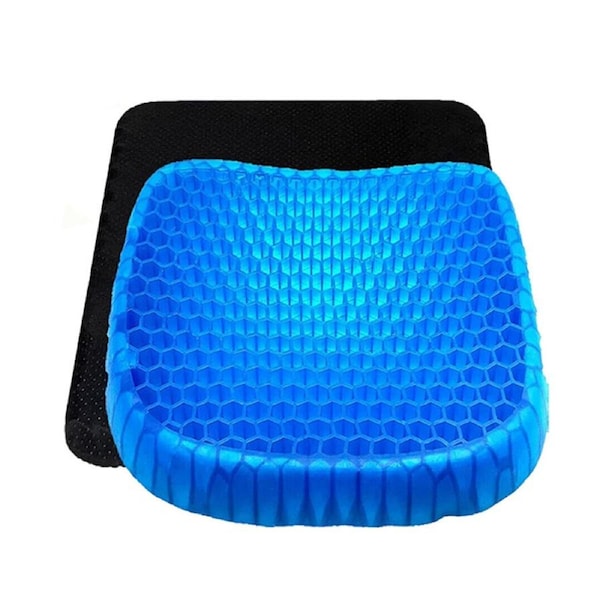 OZNALA Gel Honeycomb Seat Comfort Cushion Pain Relief Flex Back Support Spine Protector Breathable