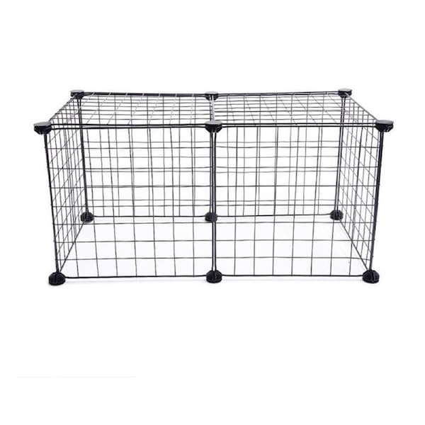 OZNALA 8 DIY Pet Playpen Small Animal Cage Fence Rabbit Enclosure Play Pen Foldable