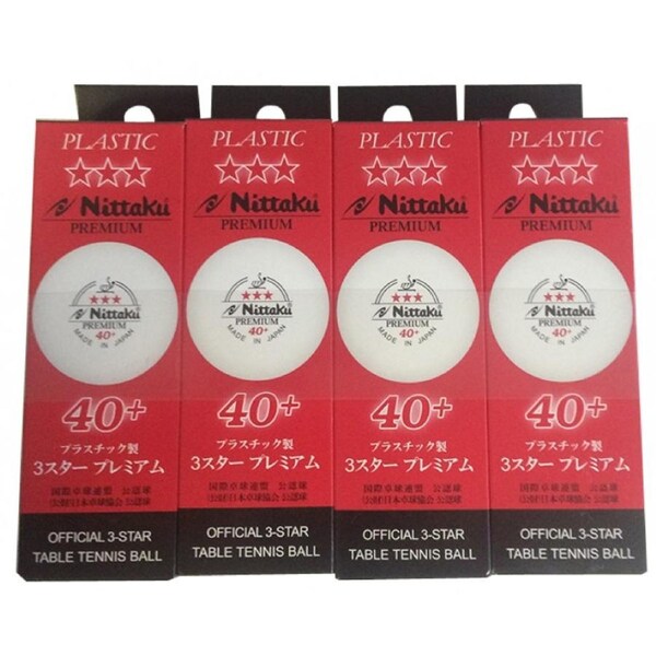 Genuine Nittaku 3 Star 40+ Premium ITTF Table tennis balls Dozen 12 Balls