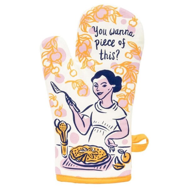 Blue Q Oven Mitt - You Wanna Piece Of This?