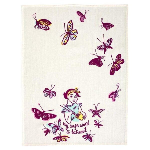 Blue Q Tea Towel - My Safe Word Is Takeout