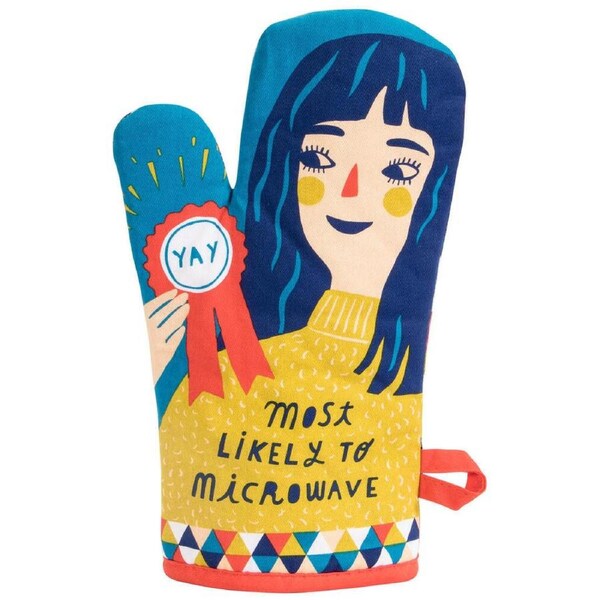 Blue Q Oven Mitt - Most Likely To Microwave