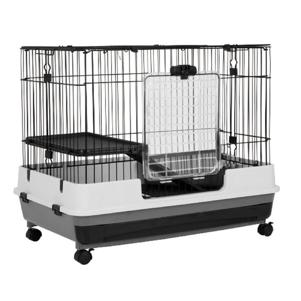 Salesbay Pet Cage Rabbit Hutch Cat Bunny Hamster Guinea Pig Ferret Small Animal