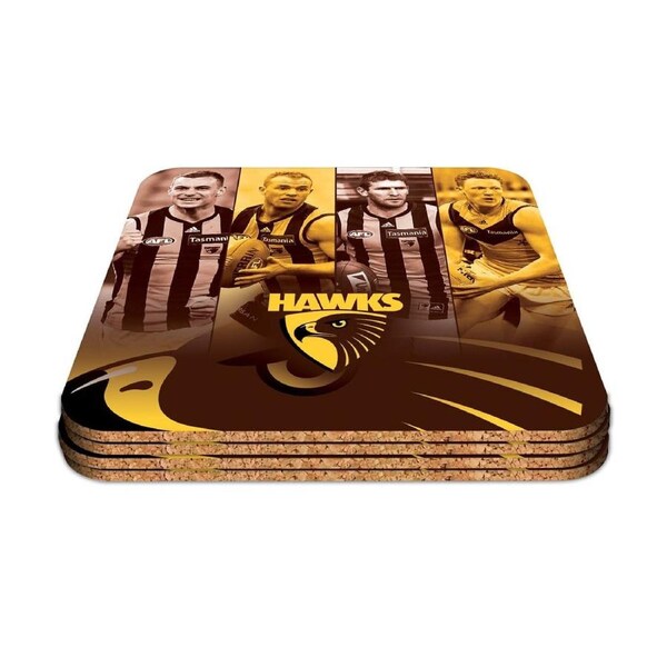 Hawthorn Hawks AFL Player Quality Cork Coasters Set of 4