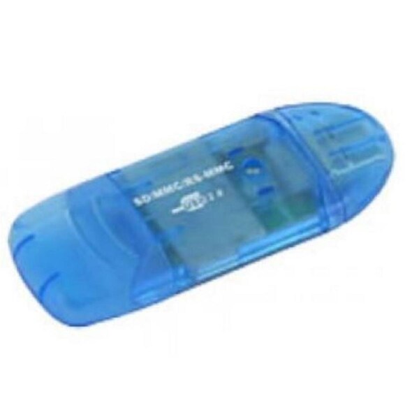 Astrotek LED USB 2.0 Card Reader For Memory Cards/SD/SDHC/MMC/RS-MMC Blue