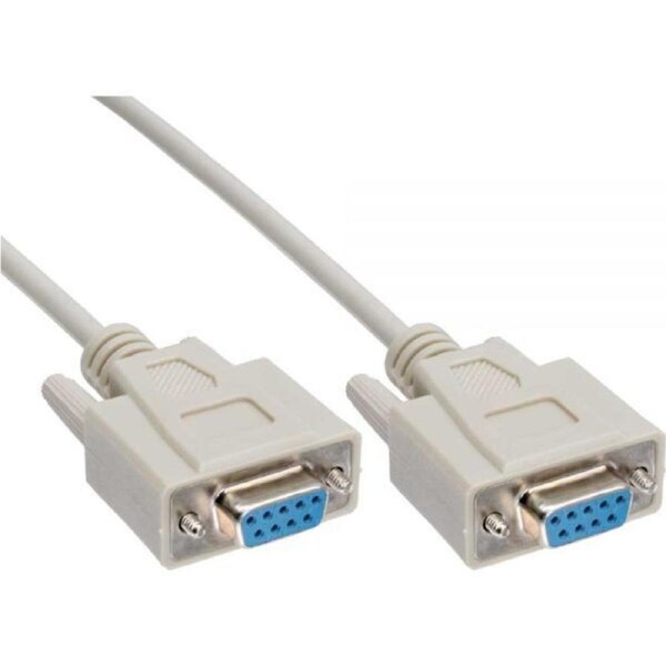 Astrotek 3m Serial RS232 Null Modem Cable DB9 Female to Female Wired Crossover