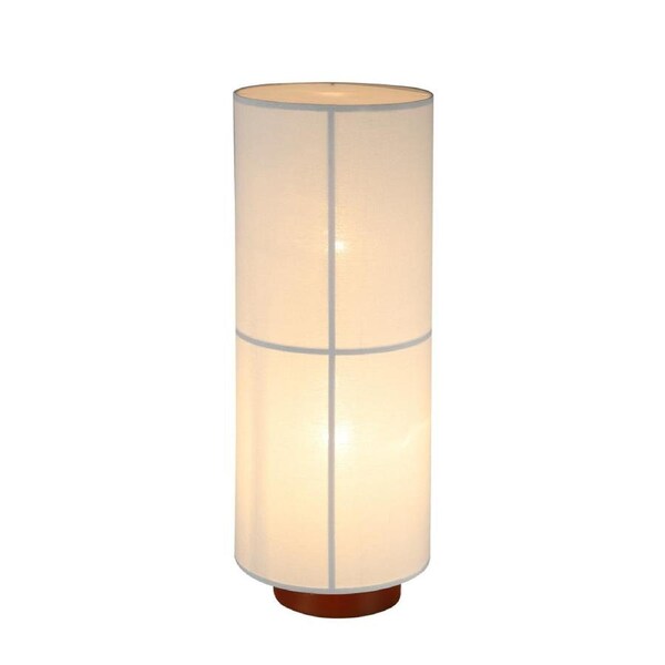Matilda Modern Classic Linen Shade Metal Floor Lamp Light White