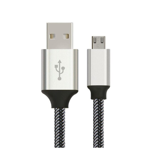 Astrotek 1m Male USB-A To Male Micro USB-B Data Sync Charger Cable Cord Aluminum