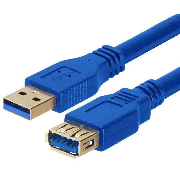 Astrotek 1m Male USB-A 3.0 To Female USB-A 3.0 Extension Data Transfer Cable BLU